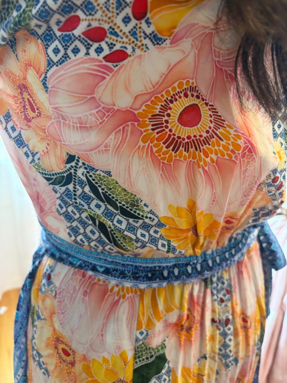 🩷Luxurious Farm Rio Camilla Wrap Dress for Anthropologie❤️100% Viscose - Picture 7 of 16